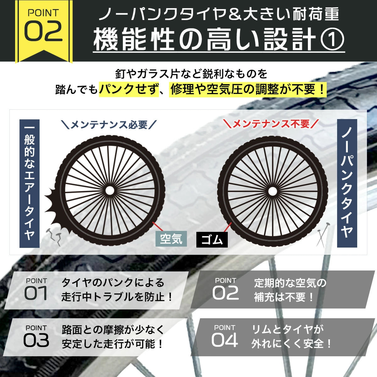 【ロングサイズ】リヤカー 折りたたみ アルミ製 耐荷重150kg ノーパンクタイヤ
