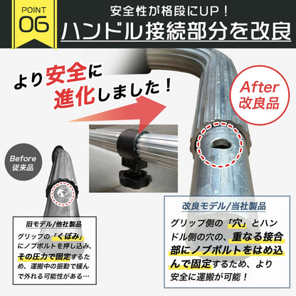 【ロングサイズ】リヤカー 折りたたみ アルミ製 耐荷重150kg ノーパンクタイヤ